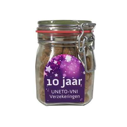 Logo snoeppot pepernoten als Sinterklaas geschenk